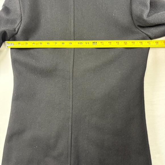 Eddie Bauer Pea Coat Womens XS Wool Blend Double Breasted Black Nautical Classic - Picture 7 of 8